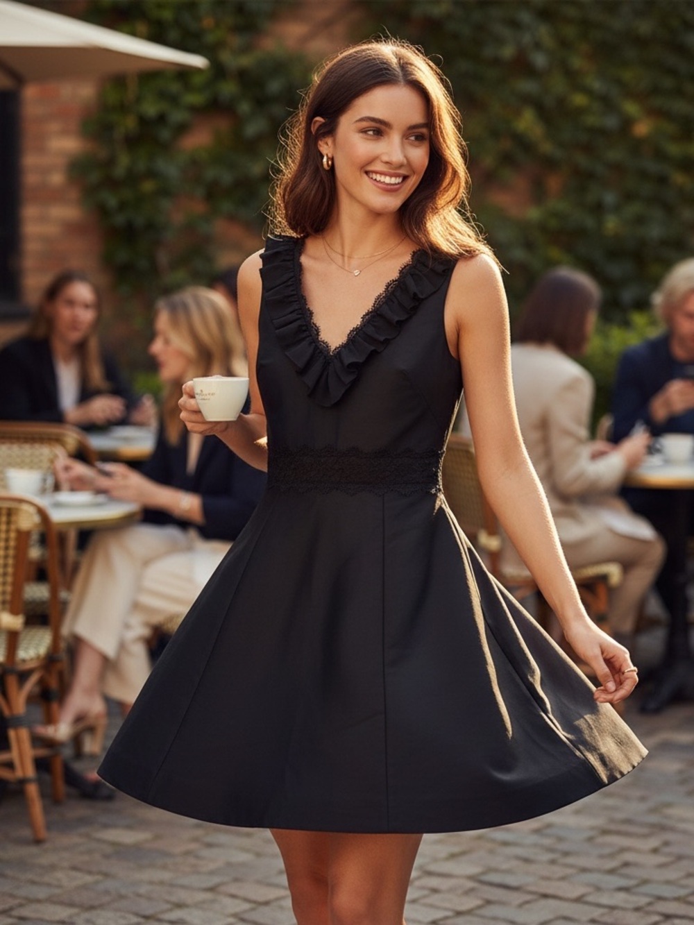 Kate Spade Lace Mikado Mini Dress